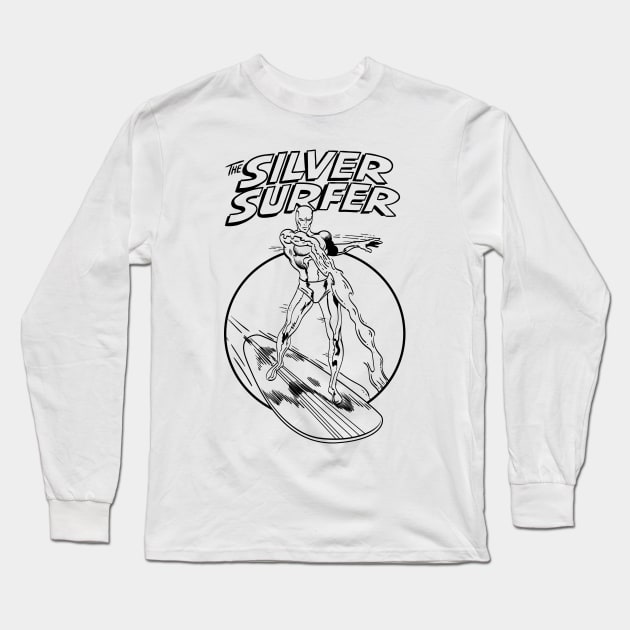 silver surfer Long Sleeve T-Shirt by redwane